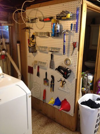 laundry room after organizing